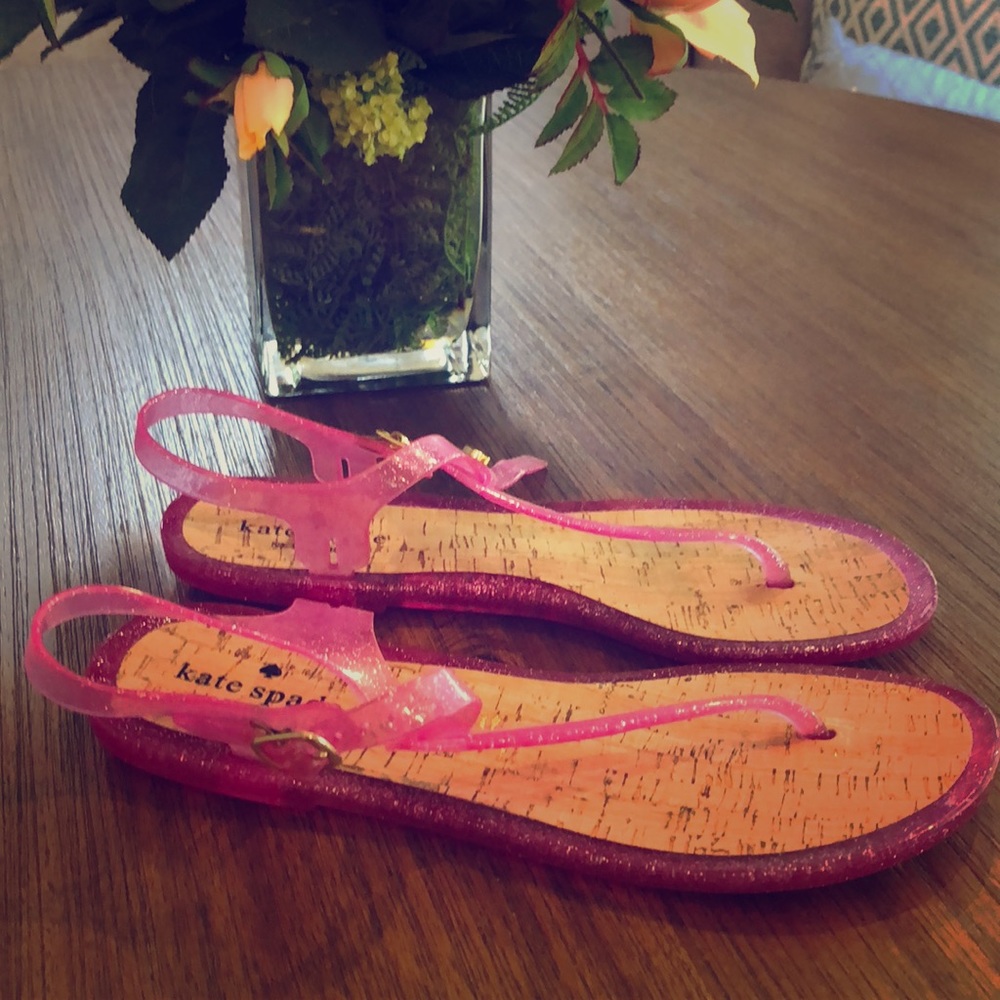 KATE SPADE Sz 9 Fuchsia Sandals NEW Never Worn